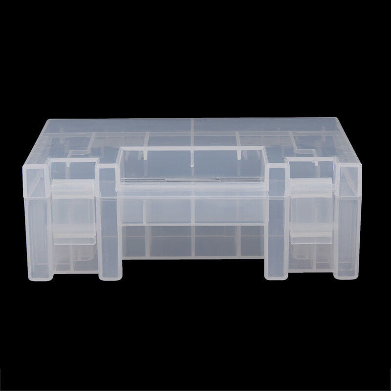 Portable hard plastic case storage box holder organiser for AA AAA C batt.l8