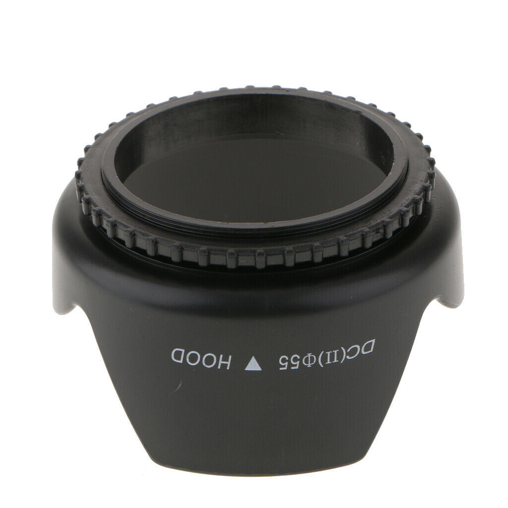 55mm Flower Lens Hood for Canon Nikon Panasonic Sony Pentax Camera .