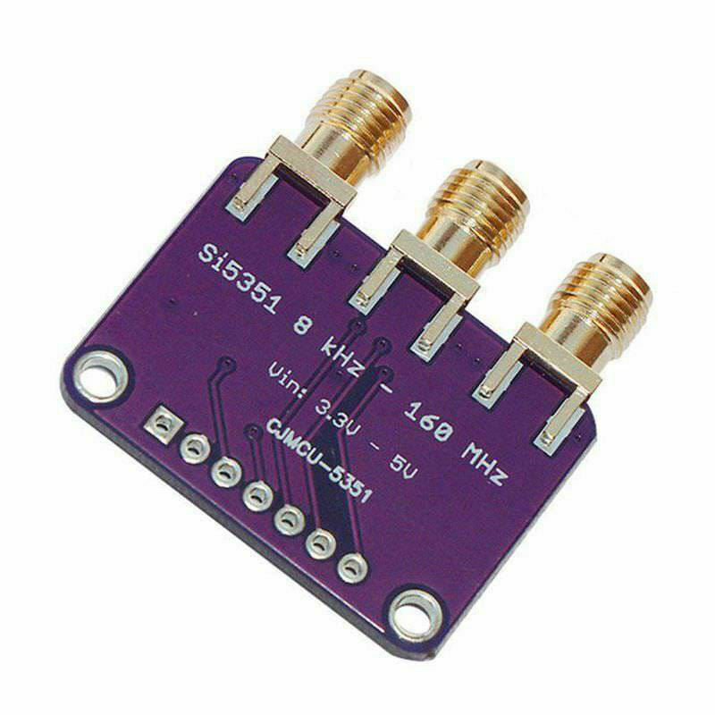 Si5351A I2C 25Mhz Clock Generator Breakout Board 8Khz To 160Mhz For Arduino D9C9