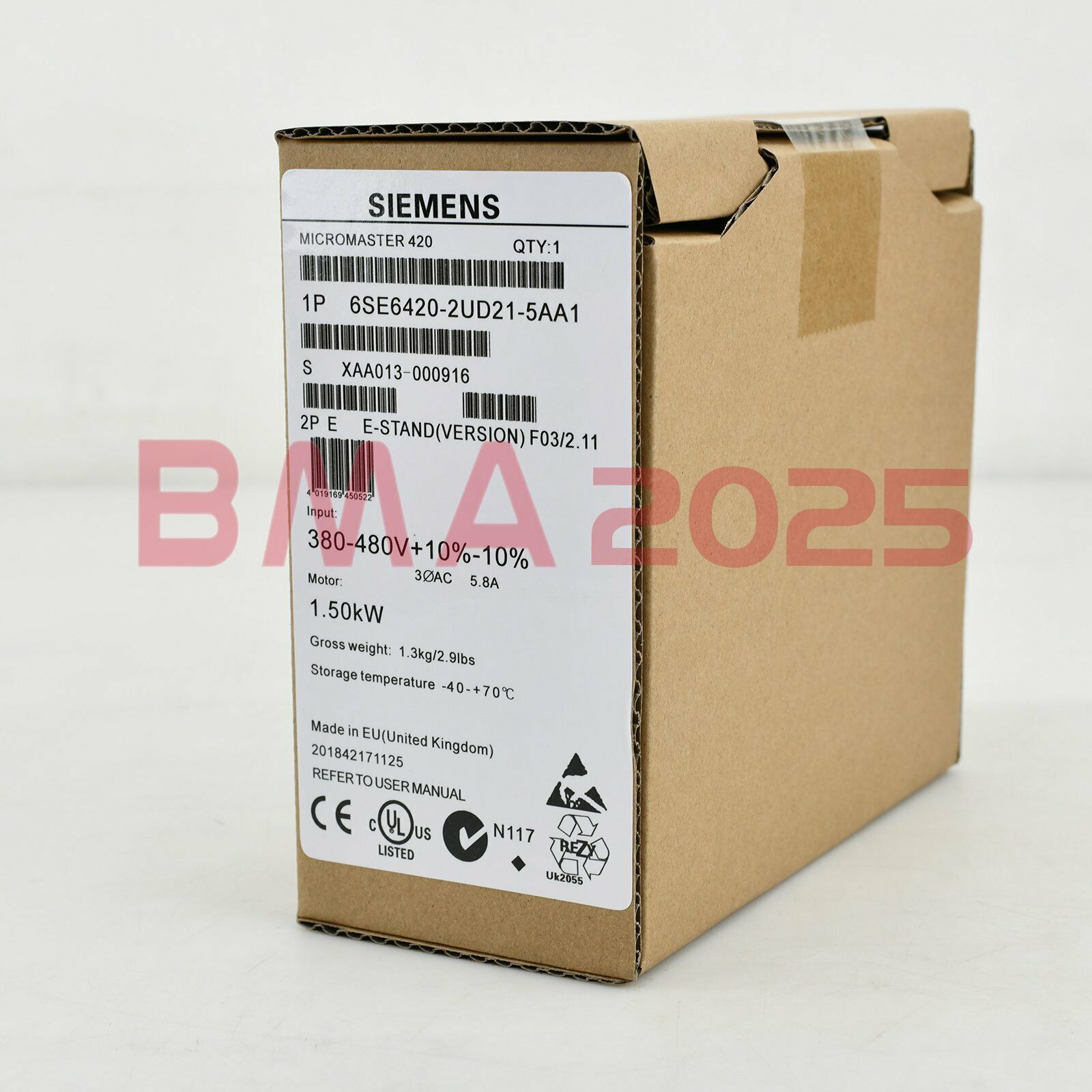 New 6SE6 420-2UD21-5AA1 6SE6420-2UD21-5AA1 1 year warranty free Ship SM9T