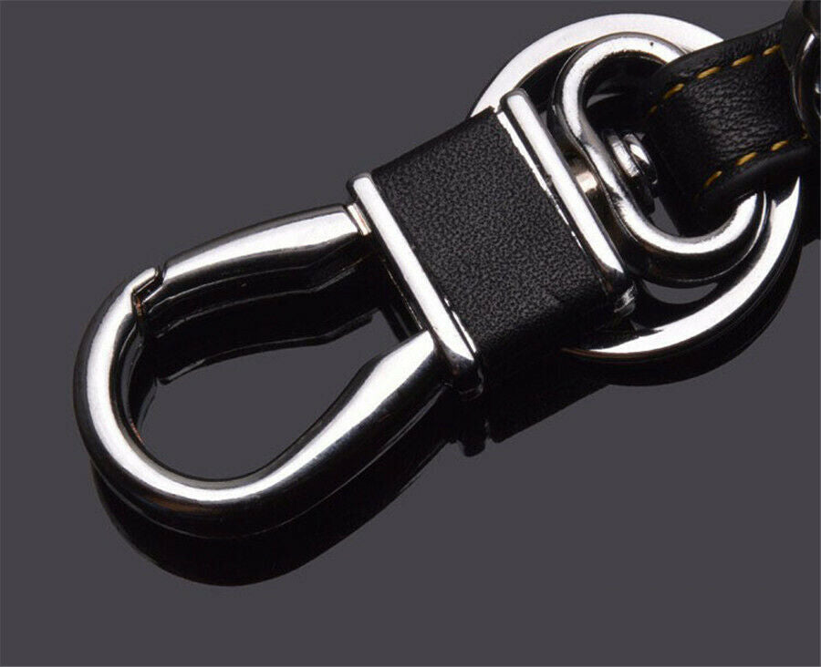 Real Leather Car Key Case w/ Keychain For Renault Koleos Laguna 2 3 Megane 1 2 3