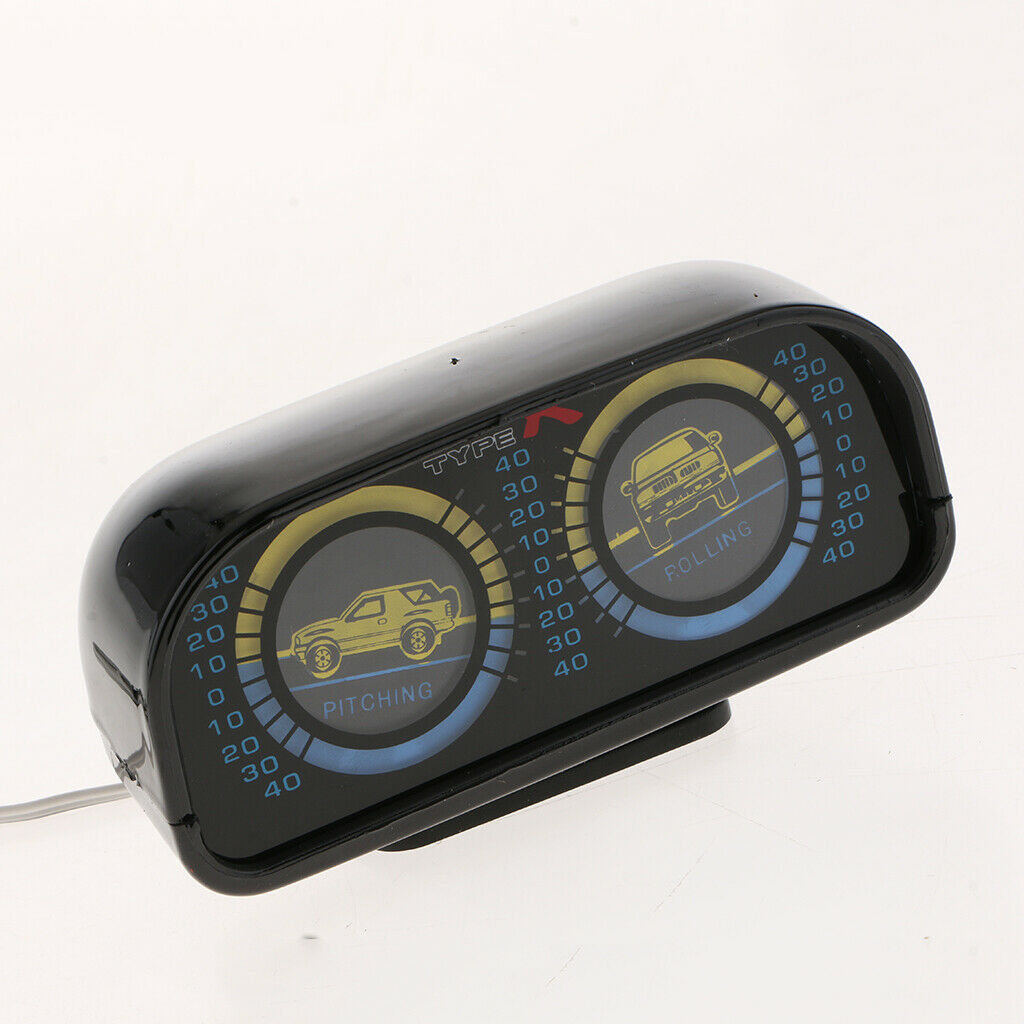 Black Universal Pitch and Roll Clinometer and Graphic (w/o Compass)