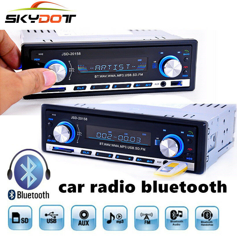 HOT  BTCD USB MP3 FM Radio In Dash Receiver Din AUX Car Stereo Player