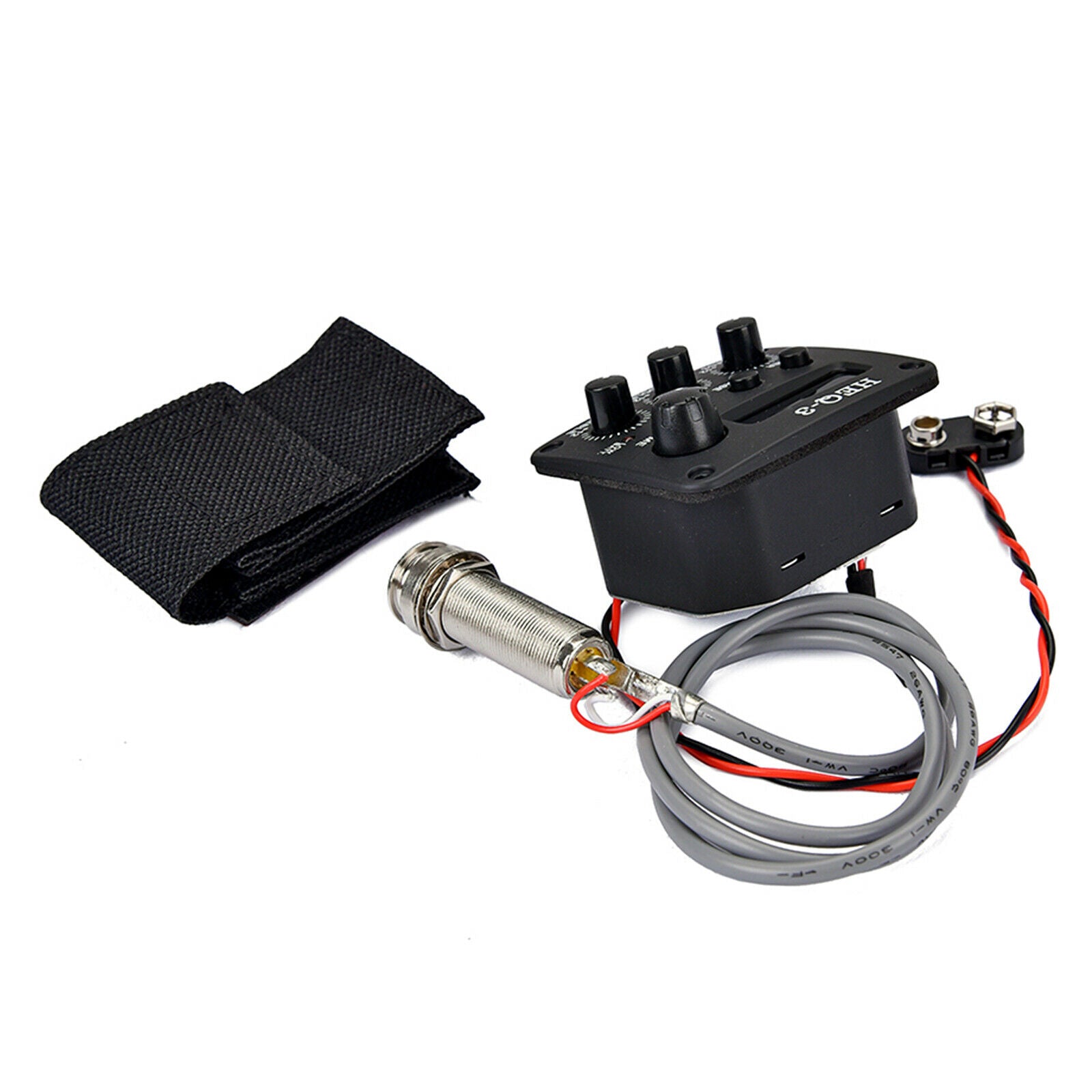 Acoustic Guitar Pickup Equalizer with LCD Display Easy to Read Guitar Parts