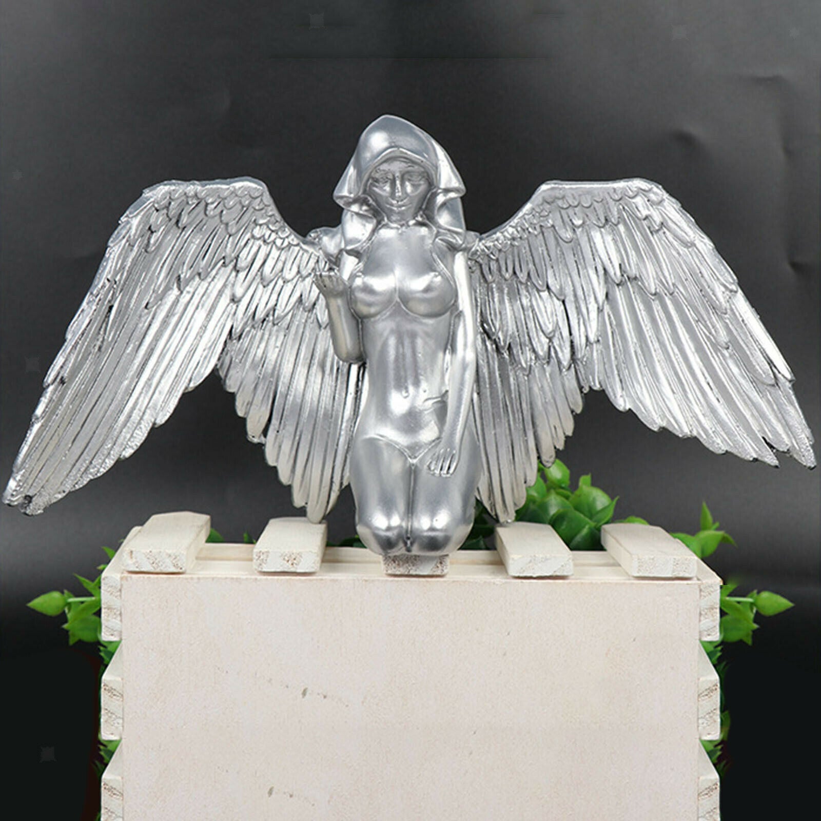 Nude Female Angel Statue Character Sculpture Tabletop Arrangement Decoration