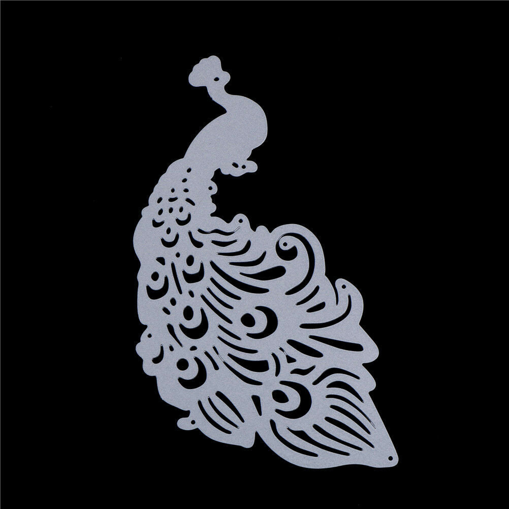 Lovely Peacock Cutting Dies Stencils Scrapbooking Album Embossing Paper Carh Rf