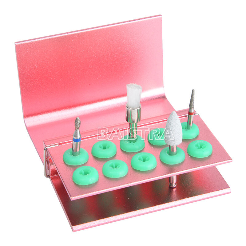 5X Dental FG RA Burs 10 holes Disinfection Autoclave Holder Stand Block Blocks