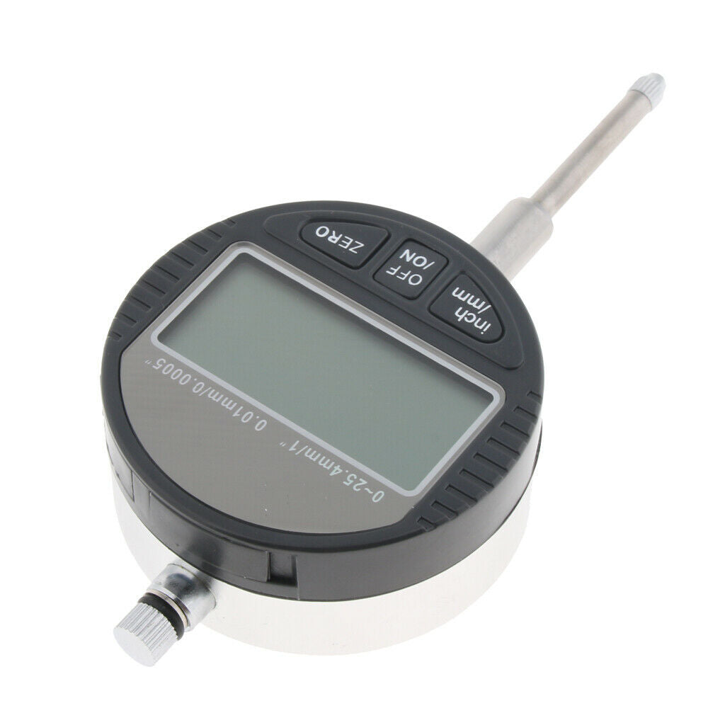 0-25mm Range Gauge Digital LCD Dial Indicator Precision 0.01mm/0.0005''