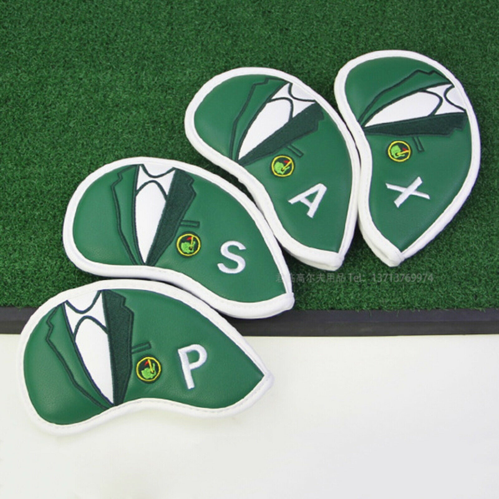 10Pieces Golf Iron Headcover Wedges Club Head Cover Protection Guard Case