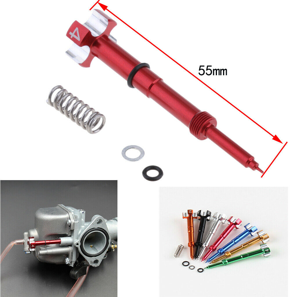 2 Sets of Fuel Mixture Screw Red And Blue Fuel Adjusting Screw Carburetor, for