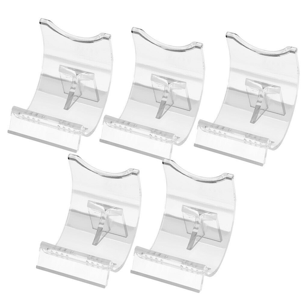 5x Transparent Acrylic Lighter Display Stand Base Holder Bracket Plate