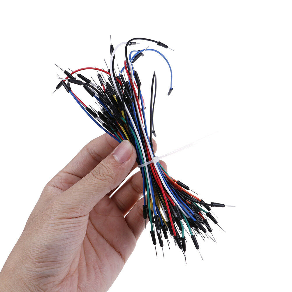 65x male to male solderless flexible breadboard jumper cable wires for ard.l8