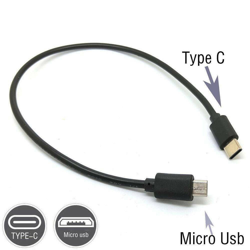 Micro USB Type C Male To Micro B Male 5Pin Sync OTG Adapter Lead Data Cable