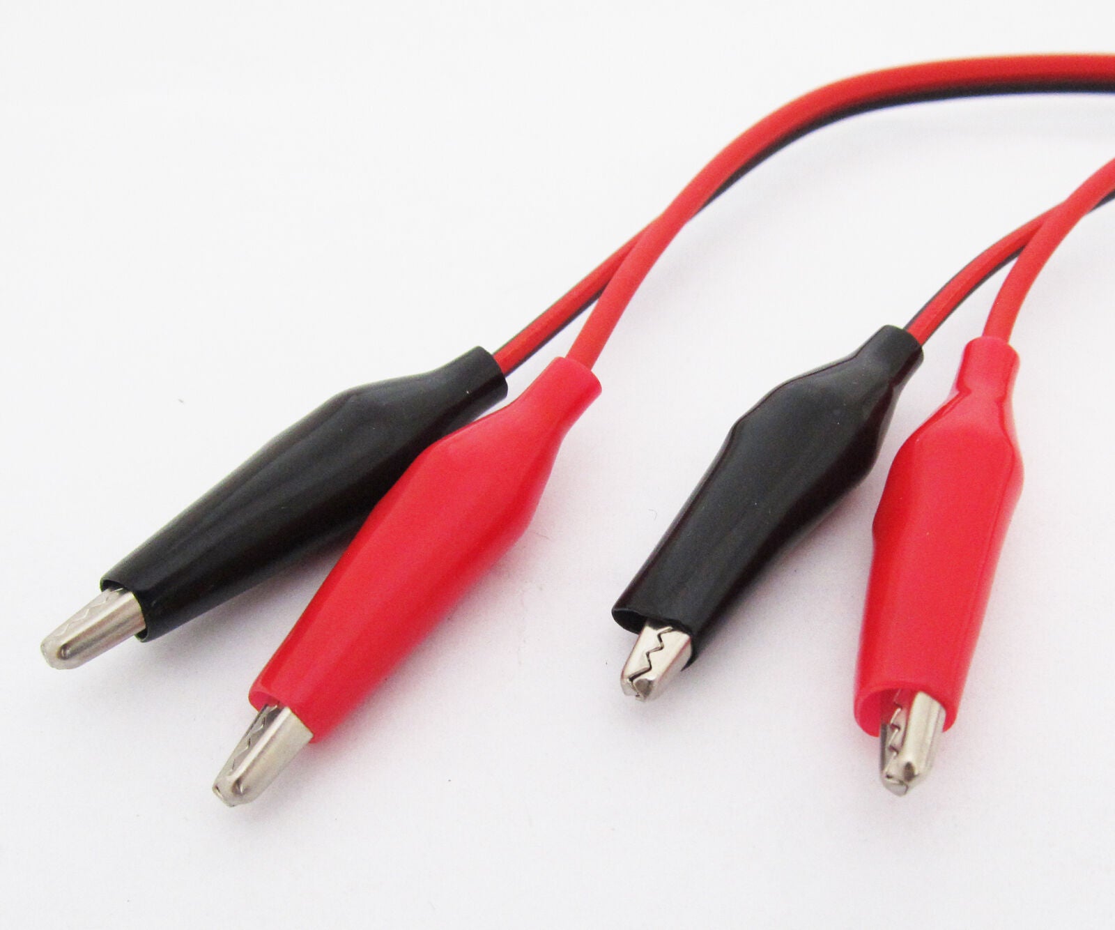 10sets 1M Dual Alligators Test Clip Cable Lead Jumper Black & Red New