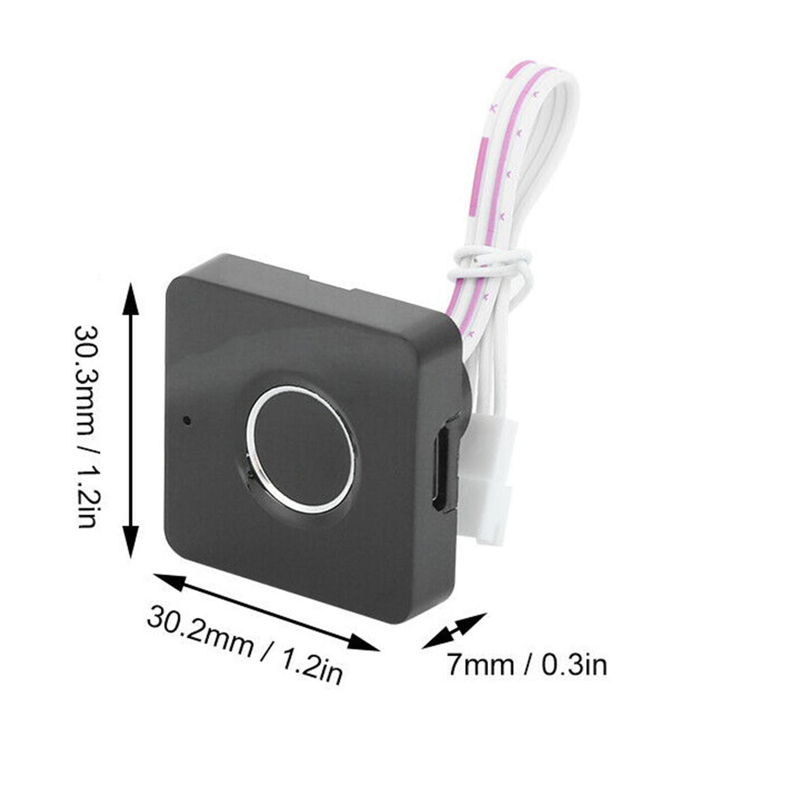 Smart Biometric Fingerprint Padlock Keyless File Cabinet Drawer Anti-theft Lock