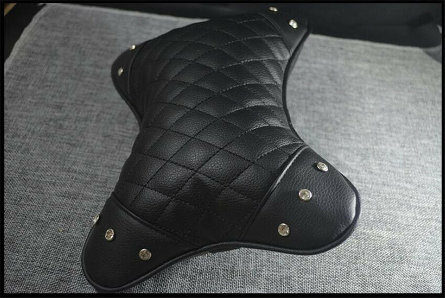 2X Car Headrest Pillow PU Leather Fashion Car Neck Pillow Car Headrest Cushion