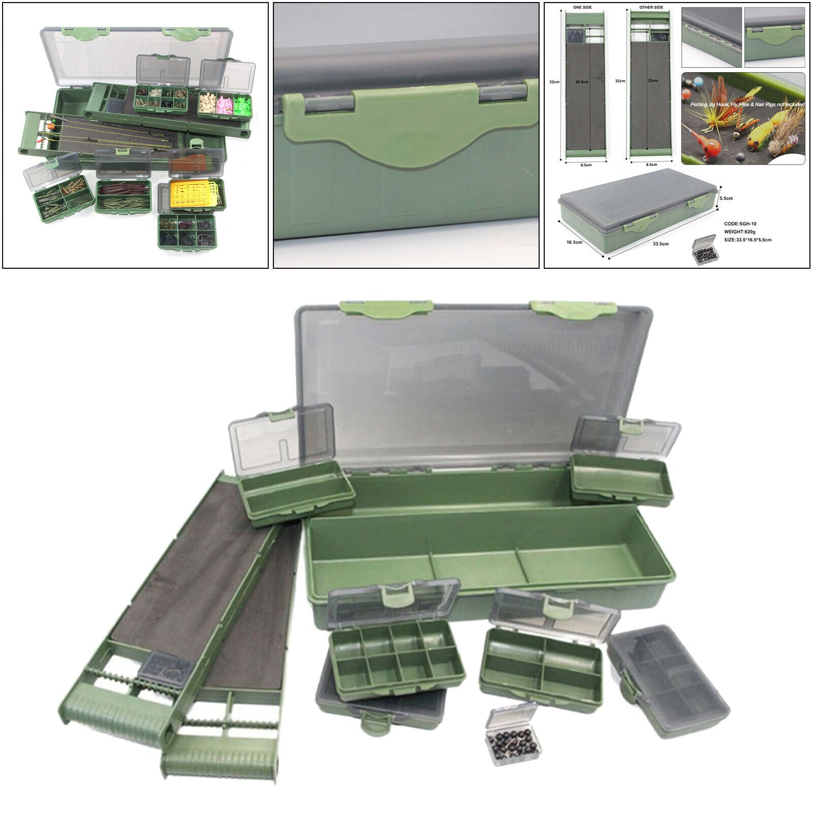 Fishing Terminal Tackle Box Fishing Accessories Storage Organizers for Hooks
