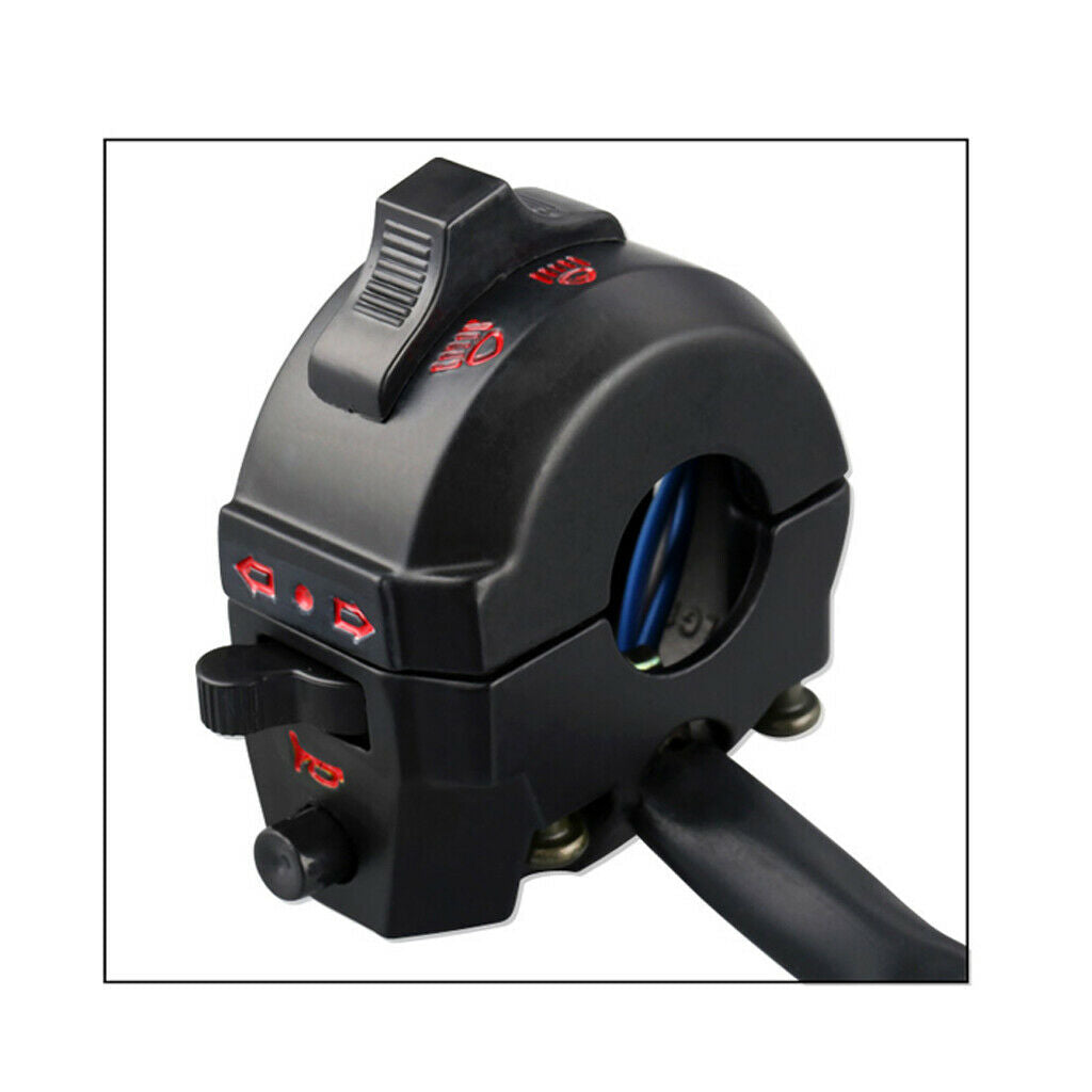 Handlebar Switch Block Lever Headlight Indicator Horn For  CG125, Black