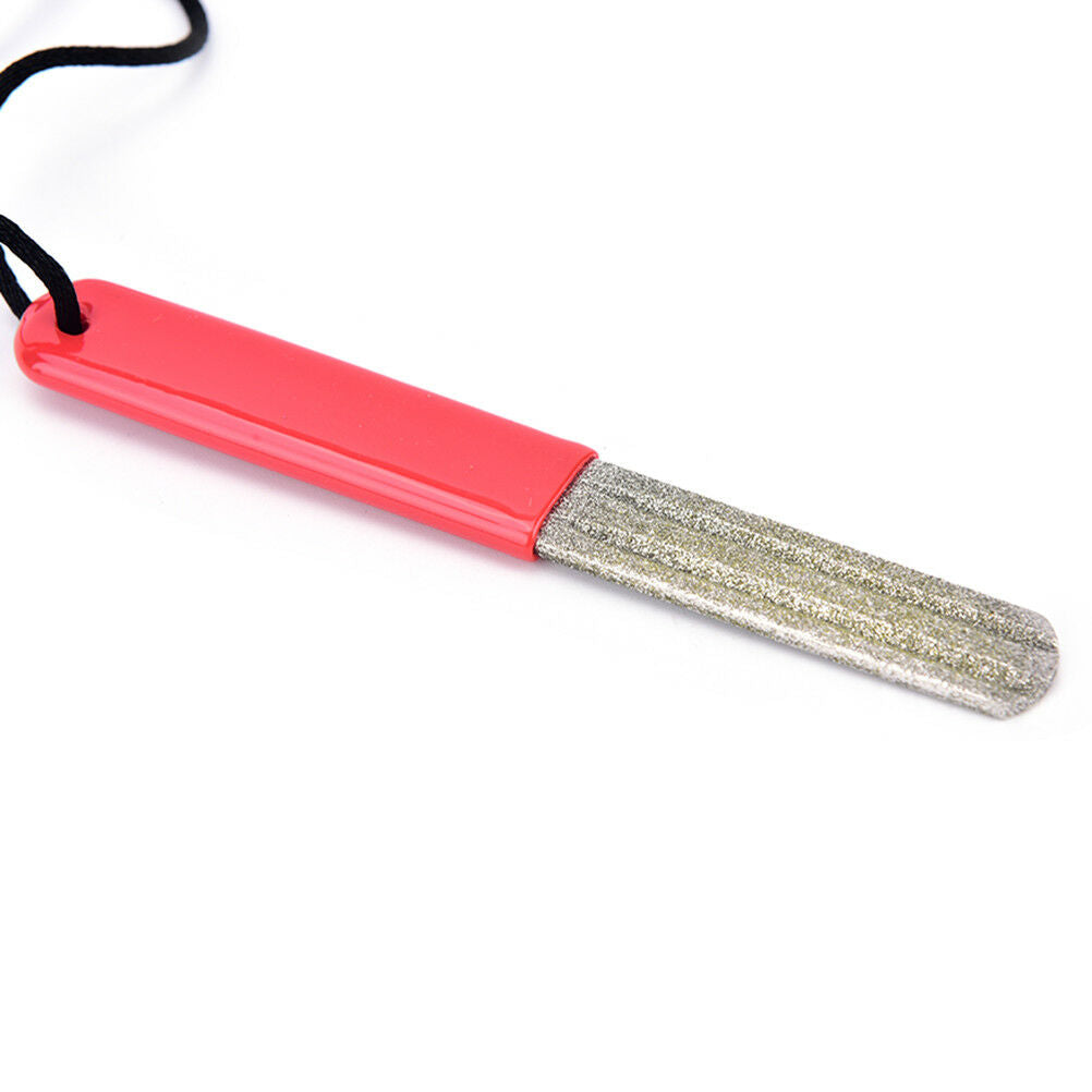 2sided groove diamond fishing hook hone fishook sharpener fishing tackle box BDA