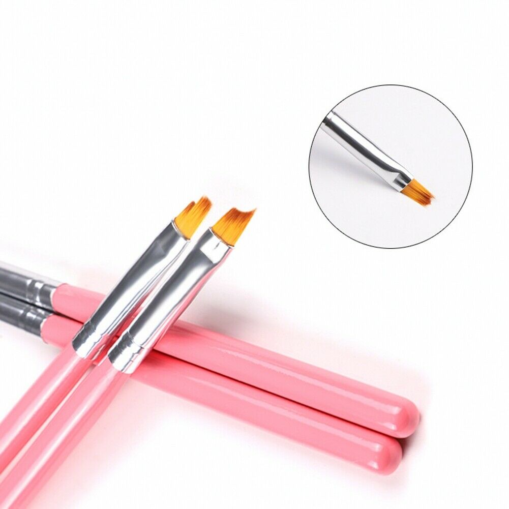 8Pcs Painted Pink Petals Nail Art Pen Nail Painting Multifunctional Nail Art Pen