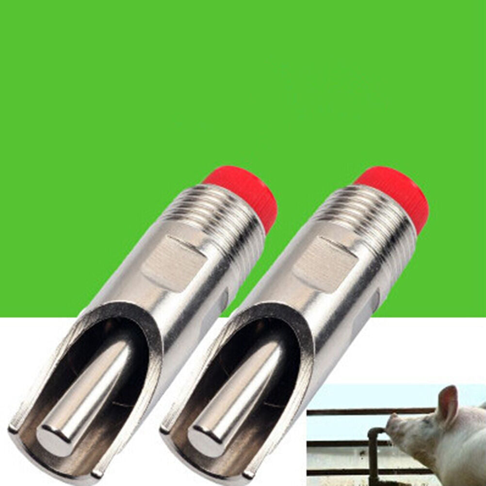 Pig Swine Livestock Stainless Steel Waterer Drinkers Nipples Water Drinking BDA