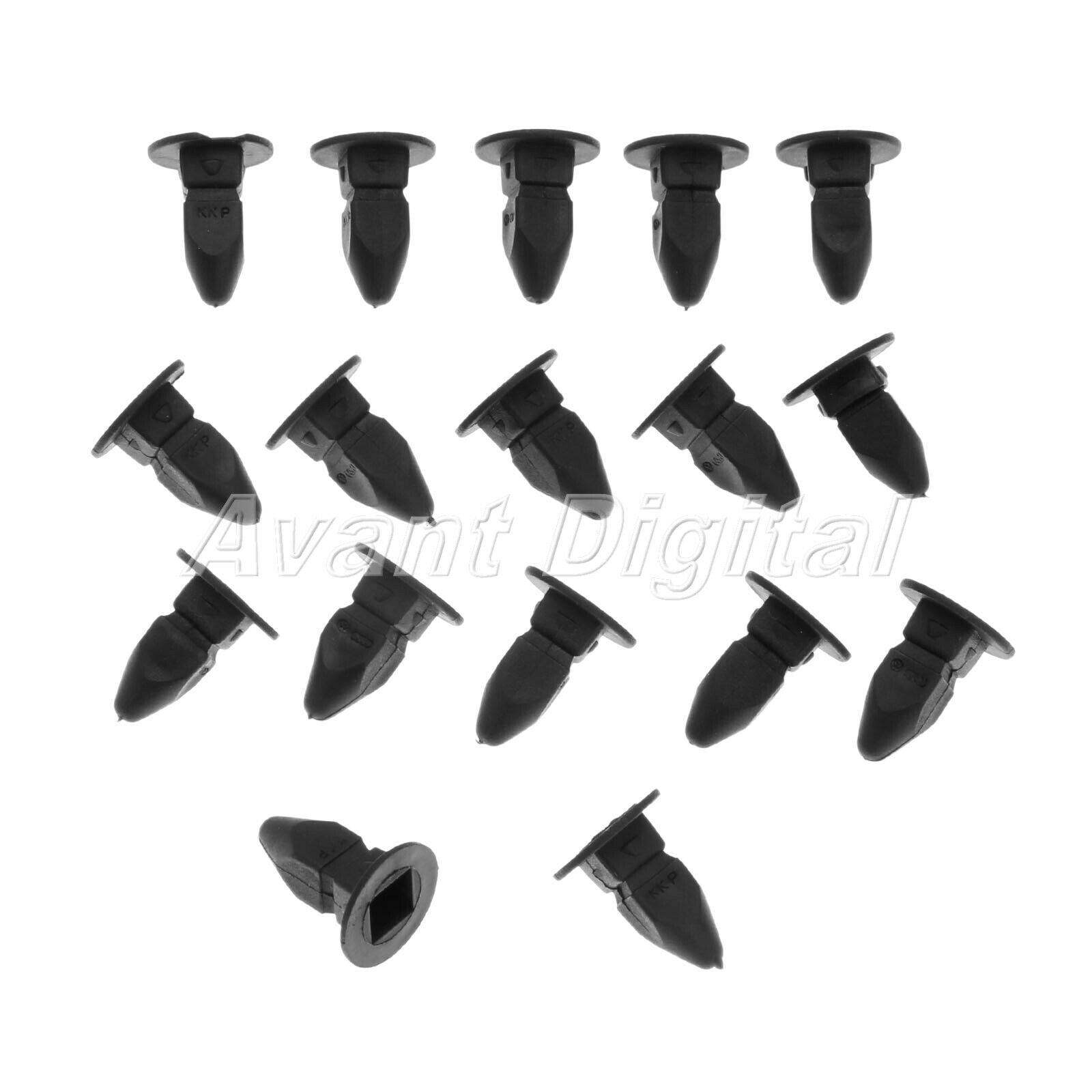 50X Black Nylon Fender clips Fits For Cabrio 1999-On  Golf 1999-On Jetta 1999-On