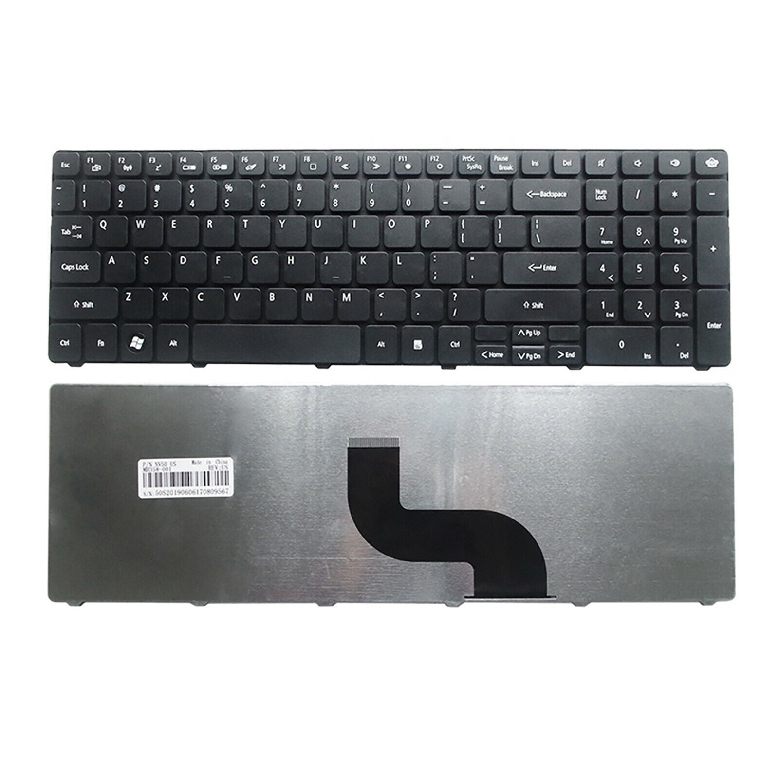 Black US Keyboard Replace for Gateway NV59A NV73A NV51B ID79C PK130QG2B00