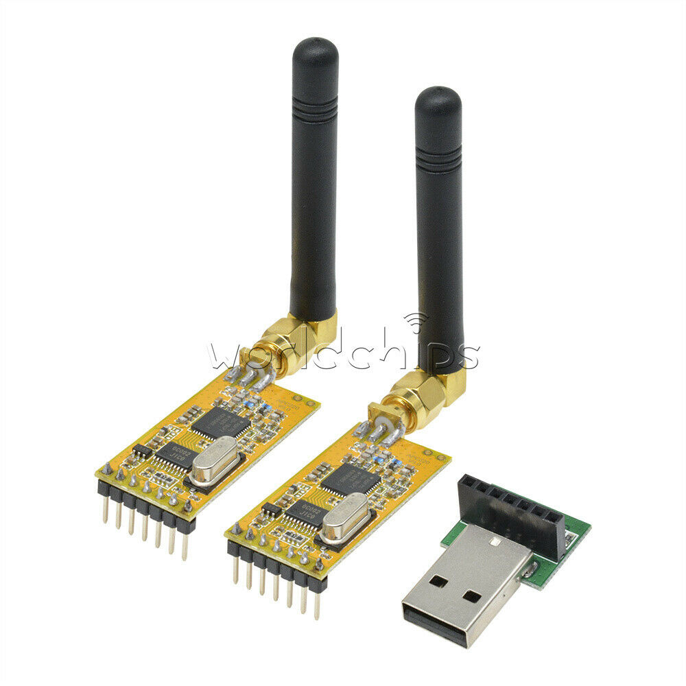 APC220 Wireless RF serial Data Modules With Antennas USB Converter New