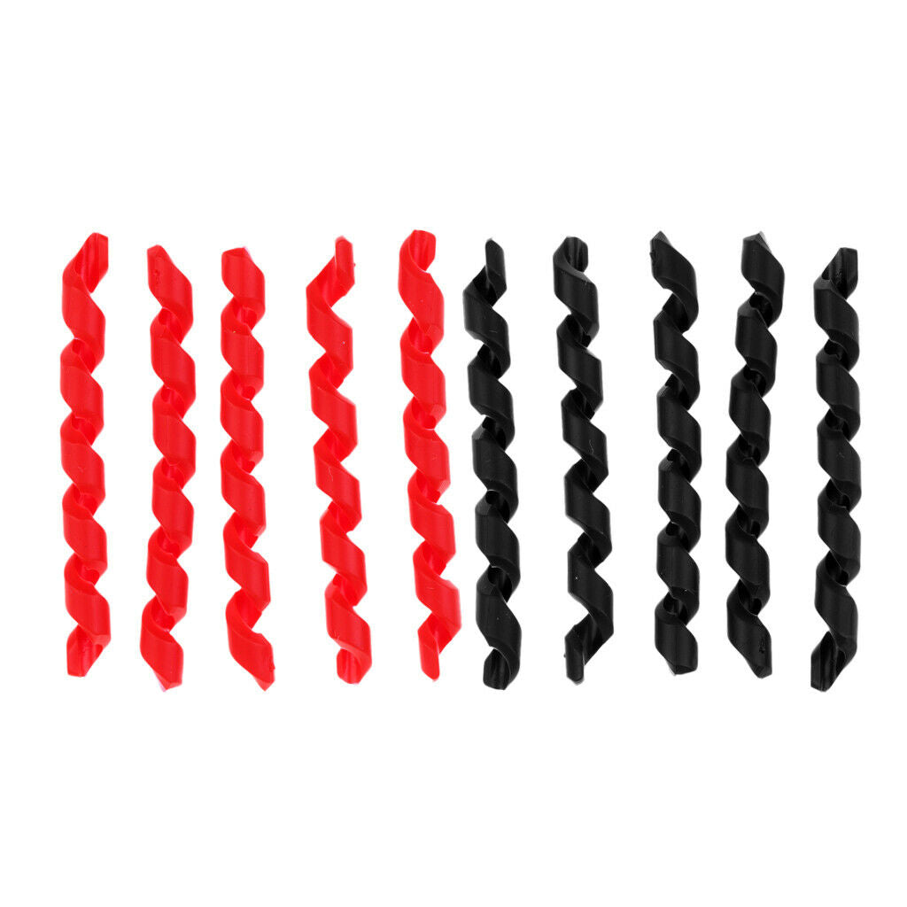 10 Set Spiral Soft Rubber Bike Frame Protector Cable Outer Brake Gear Hosing - 2
