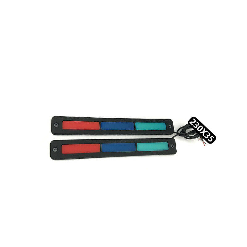 2PCS DRL LED Car Daytime Running Light Driving Turn Signal Strip Fog Lamp 10W 1A