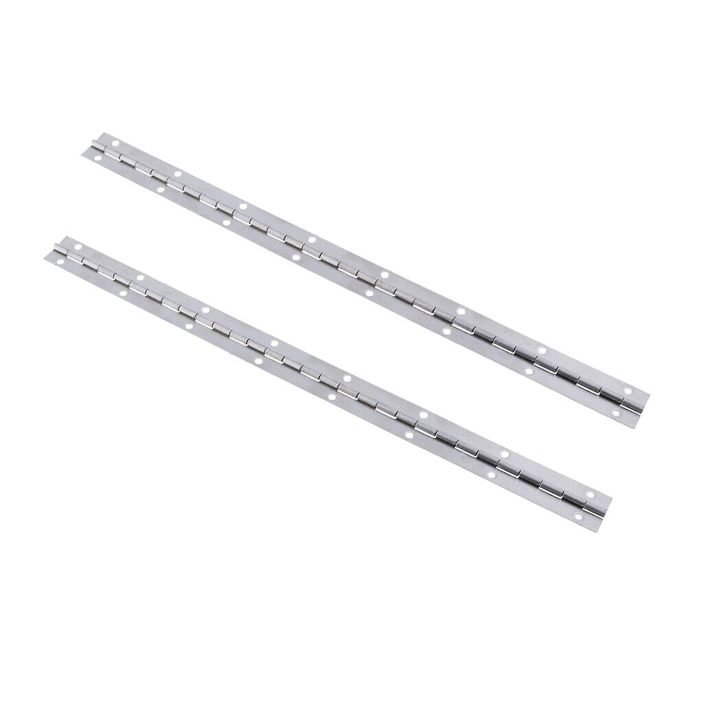 2 High polished Boat Door Piano Hinge Stainless Marine Deck & Cabin Hardware