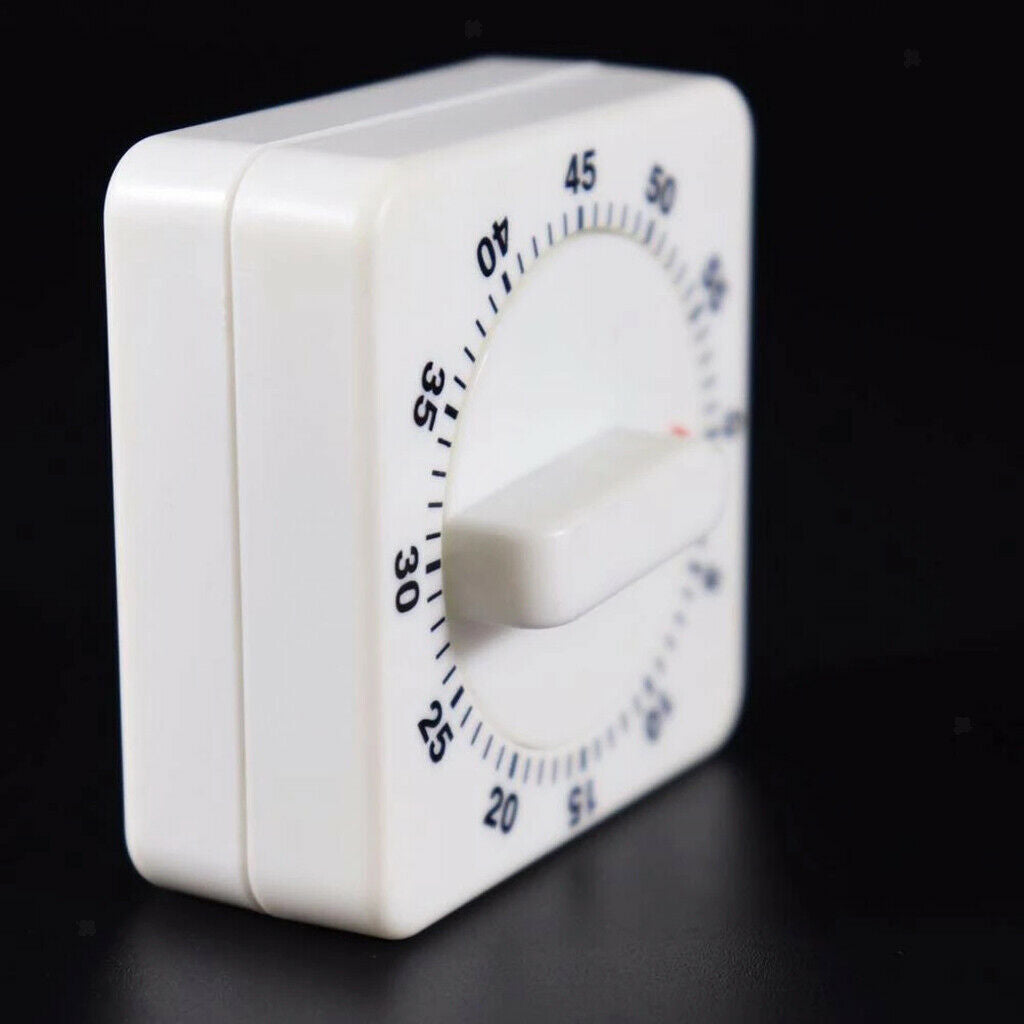 Visual Count Down Mechanical Kitchen Timer White Manual Timer Durable Tools