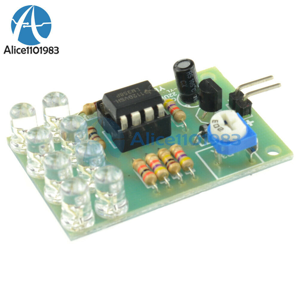 2PCS 12V LM358 Breathe Light LED Flashing Lamp Parts Electronic Module Chip 8LED