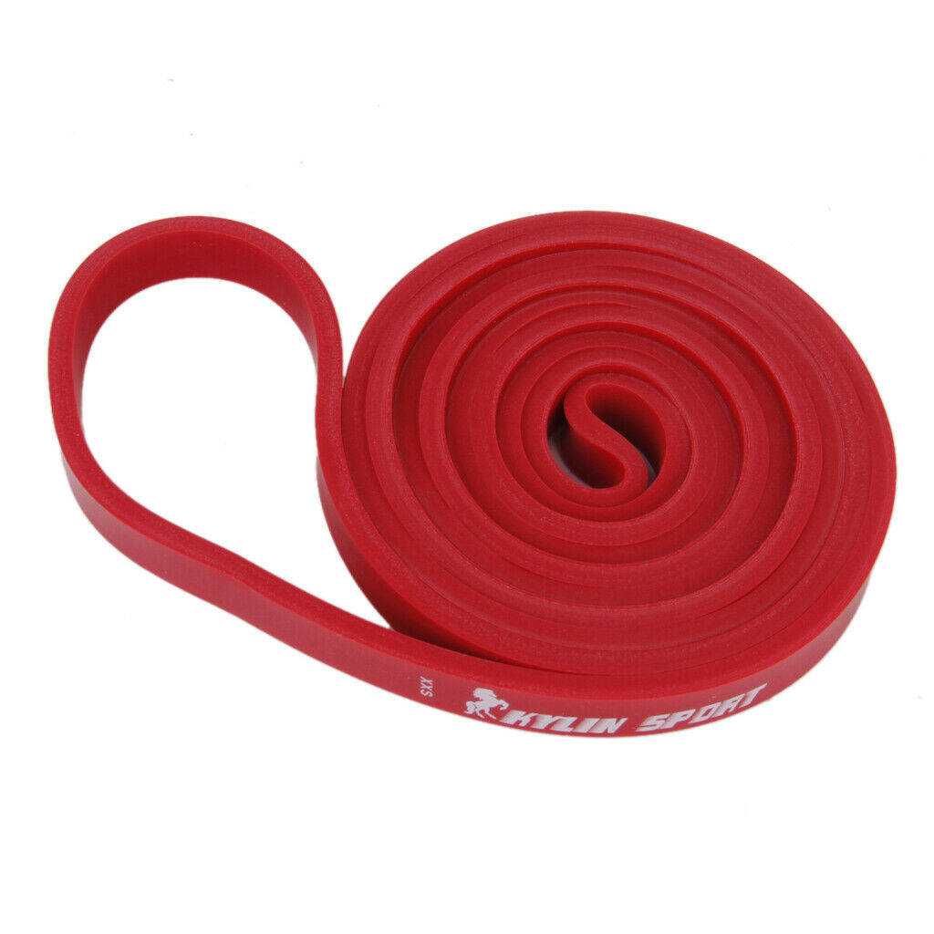 Tension Resistance Stretch Band Exercise Loop for Gym Fitness Red 15-35 lb