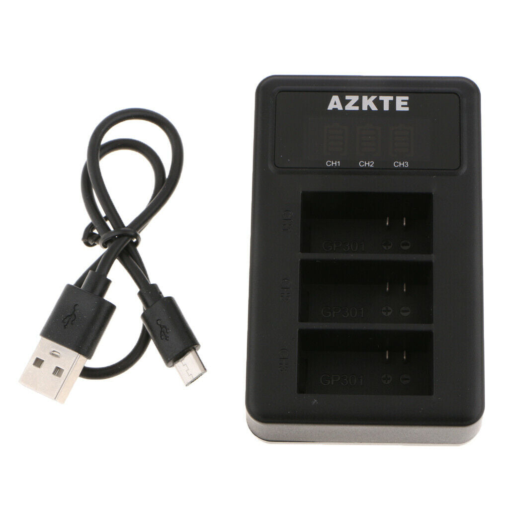 Battery Charging Kit for   Hero 3+ 3 Camera AHDBT-201 301 Charger Dock