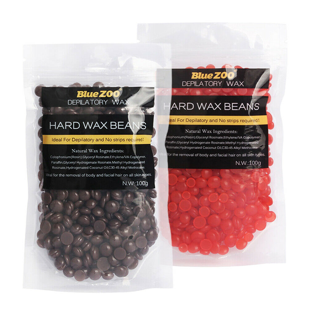 2x 100g Hot Wax Beans Hair Removal Bikini Body Depilatory No Strip Pellets