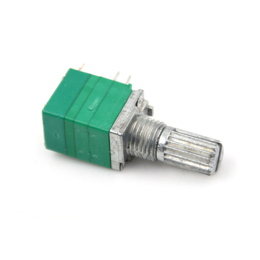8Pin Knurled Shaft Double Linear B 50K ohm Rotary Potentiometer RV097NS Pip WF
