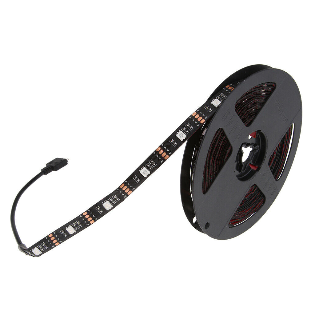 DC 5V USB LED RGB Strip Light TV Back Lighting with 24-Key Remote 5 meters