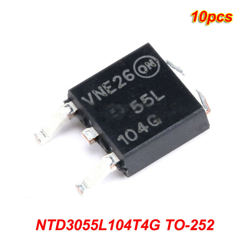 10pcs SMD NTD3055L104T4G TO-252 N channel MOSFET Field effect Transistor