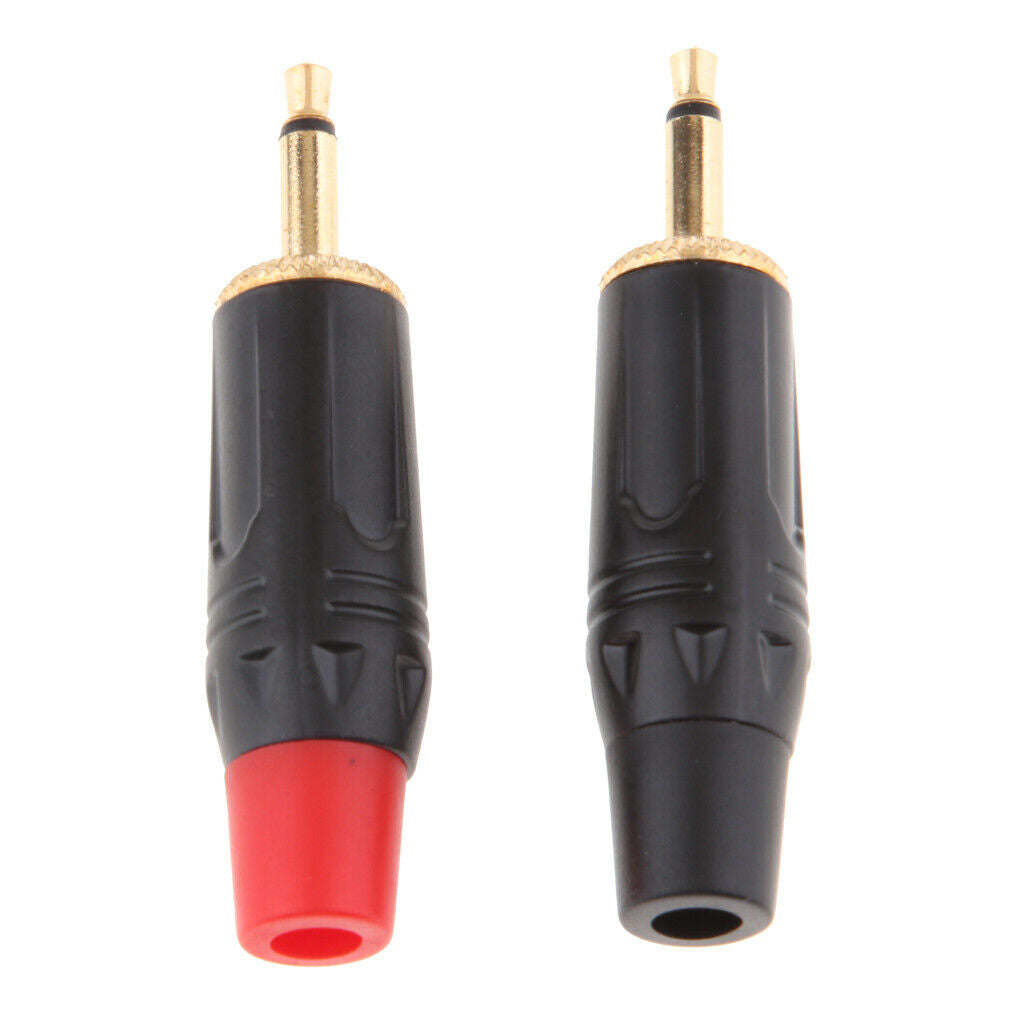 4x 3.5mm Aux Mono Jack Plug Solder Connector