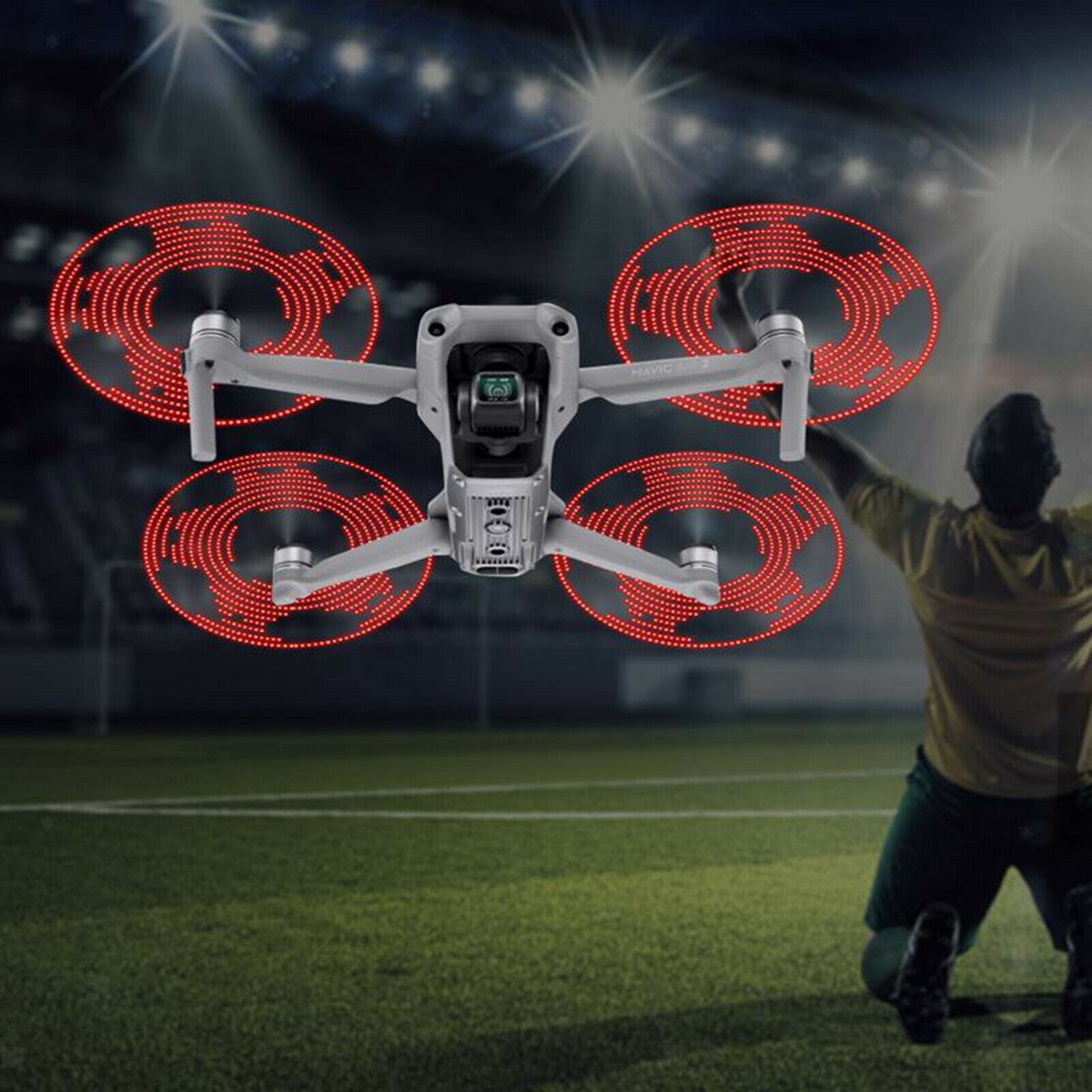 LED Light Flash Low-Noise Foldable Quick-Release CW CCW Propellers with USB