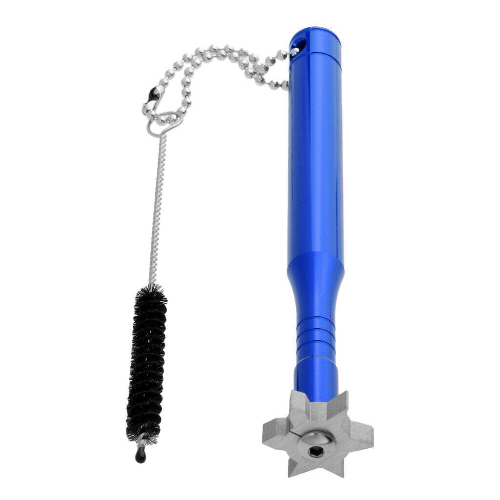 2x Golf Club Groove Sharpener & Brush Cleaner Regrooving Tool U, V Grooves