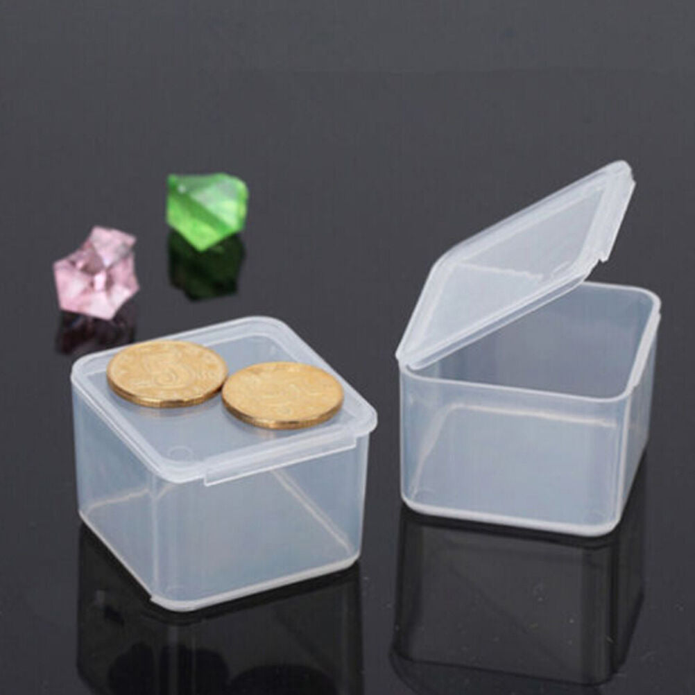 New Small Travel Clear CG Transparent Storage Box Case PU Superhard Plasti.l8