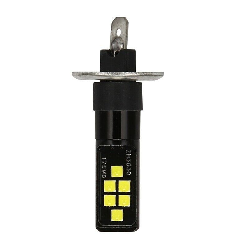 2Pcs H1 Car Led 12V-24V 12Smd Light Bulb 3030 Chipset,W5W Bulb194 Led Bulb ForU8
