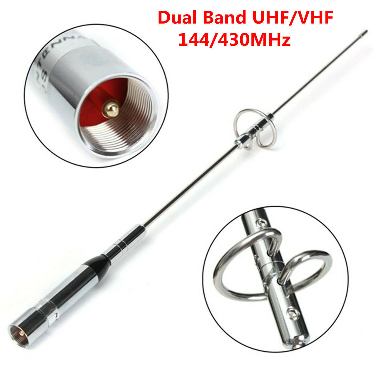 Dual Band UHF/VHF 144/430MHz 2.15/3.0dBi 150W Car Radio Mobile//Station Antenna
