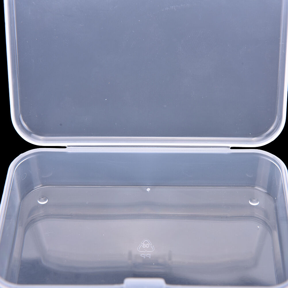Clear Plastic Transparent With Lid Storage Box Collection Container Cas.l8