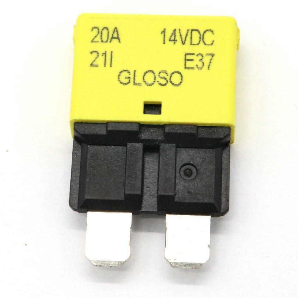 5pcs Car Truck Marine Automatic Resettable Circuit Breaker Blade Fuse 12/24V
