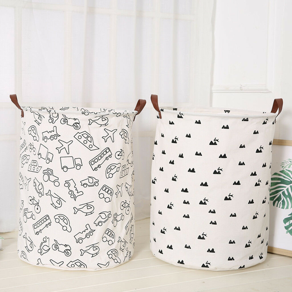 Nordic Style Nursery Toys Basket Free Standing Hamper Laundry Bin Mountain