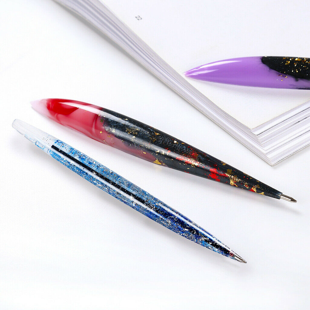 Mold Handmade Ballpoint Pen Making Moulds w/ Dried Flowers Gift Jewelry