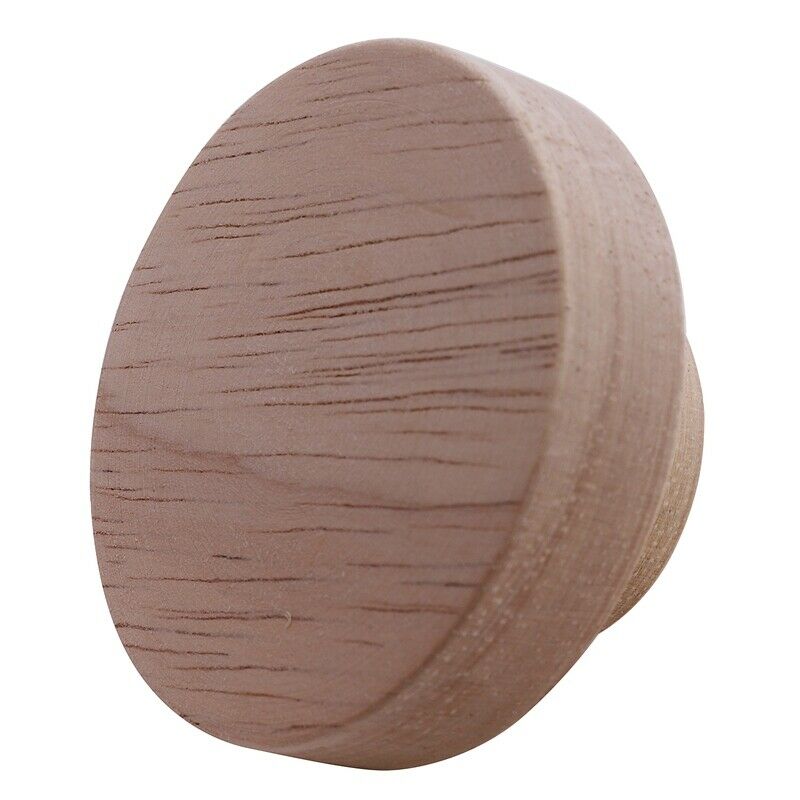 10X Home Accessory 50X25Mm Wooden Knob Wood Round Pull Knobs for Cabinet Der SQ8